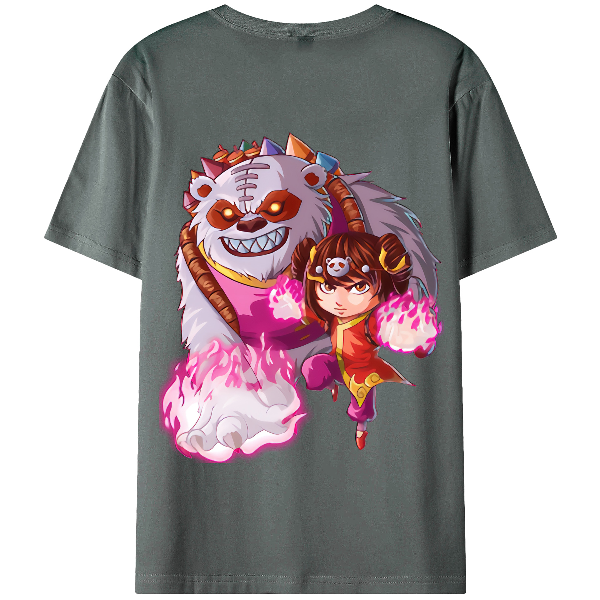 リーグ・オブ・レジェンド League of Legends LOL 綿100％半袖Tシャツ（背面プリント）